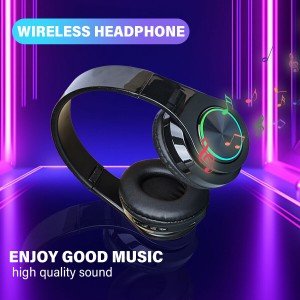 Bluetooth Noise Cancelling Over-Ear Headphones with Mic