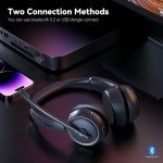LEVN Bluetooth Headset with Noise Canceling Mic