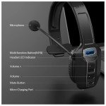Wireless Bluetooth 5.2 Trucker Headset with AI Mic