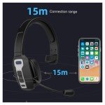 Wireless Bluetooth 5.2 Trucker Headset with AI Mic