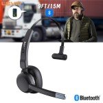 LEVN Bluetooth Headset with Noise Cancelling Mic