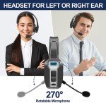 Bluetooth 5.2 Wireless Headset with Noise Cancelling Mic