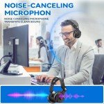 Bluetooth 5.3 Wireless Headset with Microphone