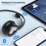 LEVN Bluetooth 5.0 Wireless Headset with Mic