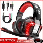 Stereo Gaming Headset with Mic for PC, PS5, Xbox