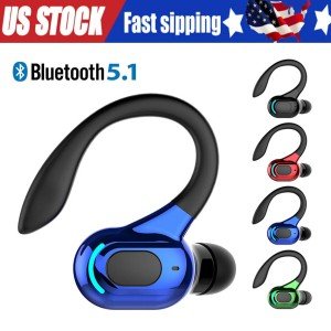 Wireless Bluetooth 5.1 Stereo Earbuds with Ear Hooks