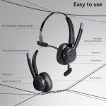 LEVN Bluetooth Headset with Noise Cancelling Mic