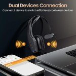 Wireless Bluetooth Headset with Microphone for Truckers