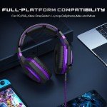 Wired Gaming Headset with Mic for Consoles and PC
