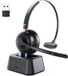 Tribit Wireless Headset with AI Noise Canceling