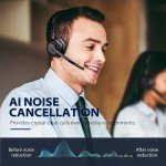 Tribit Wireless Headset with AI Noise Canceling