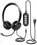 Mpow Wired Ear-Pad Headset - Black