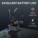 Tribit Wireless Headset with AI Noise Canceling