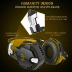 Gaming Headset with Mic and LED Lighting