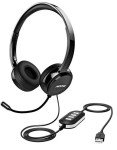 Mpow Wired Ear-Pad Headset - Black