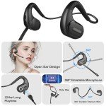 Bluetooth 5.3 Wireless Headset with Noise Canceling Mic