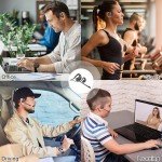 Bluetooth 5.3 Wireless Headset with Noise Canceling Mic