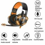 Gaming Headset with Mic and LED Lighting