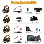 Gaming Headset with Mic and LED Lighting