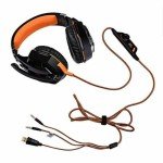 Gaming Headset with Mic and LED Lighting