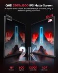 UPERFECT 16" 2K 120Hz Portable Gaming Monitor
