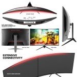 VIOTEK 32" Curved 165Hz QHD Gaming Monitor