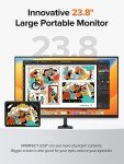 120Hz 23.8" Portable Gaming Monitor for Laptops