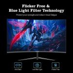 27-Inch Curved Gaming Monitor 165Hz FHD 1ms
