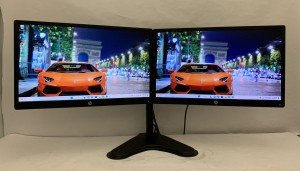HP VH24 24" Dual Widescreen IPS Monitors