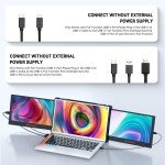 Portable Tri-Screen Monitor Extender for Laptops