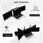 Portable Tri-Screen Monitor Extender for Laptops
