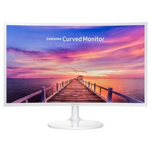 Samsung 27" Curved 1080p Monitor - White