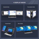 Portable Tri-Screen Monitor Extender for Laptops