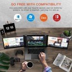 Portable Tri-Screen Monitor Extender for Laptops