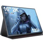 120Hz 16" 2K Gaming Monitor for PS & Xbox