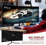 Viotek 34" Curved 100Hz 1440p Gaming Monitor