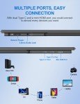 18.5" 1080p Portable Gaming Monitor with USB C