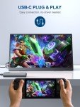 18.5" 1080p Portable Gaming Monitor with USB C