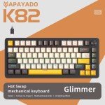 APAYADO K82 75% Wired Gaming Keyboard - Blue Switches