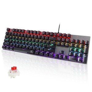 Lighted Wired USB Keyboard with 104 Keys