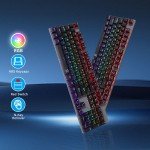 Lighted Wired USB Keyboard with 104 Keys