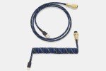 Blue Samurai Custom Coiled Mechanical Keyboard Cable