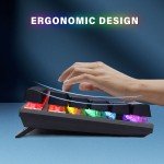 Lighted Wired USB Keyboard with 104 Keys