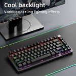APAYADO K82 75% Wired Gaming Keyboard - Blue Switches