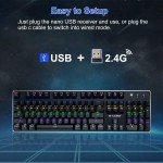 LED Backlit Mechanical Gaming Keyboard 104 Keys
