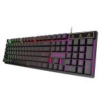 Compact 104-Key EGAMING Mechanical Keyboard with Red Switches