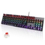 RGB Wired Mechanical Gaming Keyboard with 104 Keys