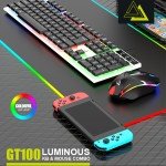 RGB LED Mechanical Gaming Keyboard and Mouse Set