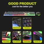 RGB LED Mechanical Gaming Keyboard and Mouse Set