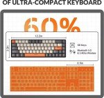 60% Wireless Mechanical Keyboard for Desktop PC